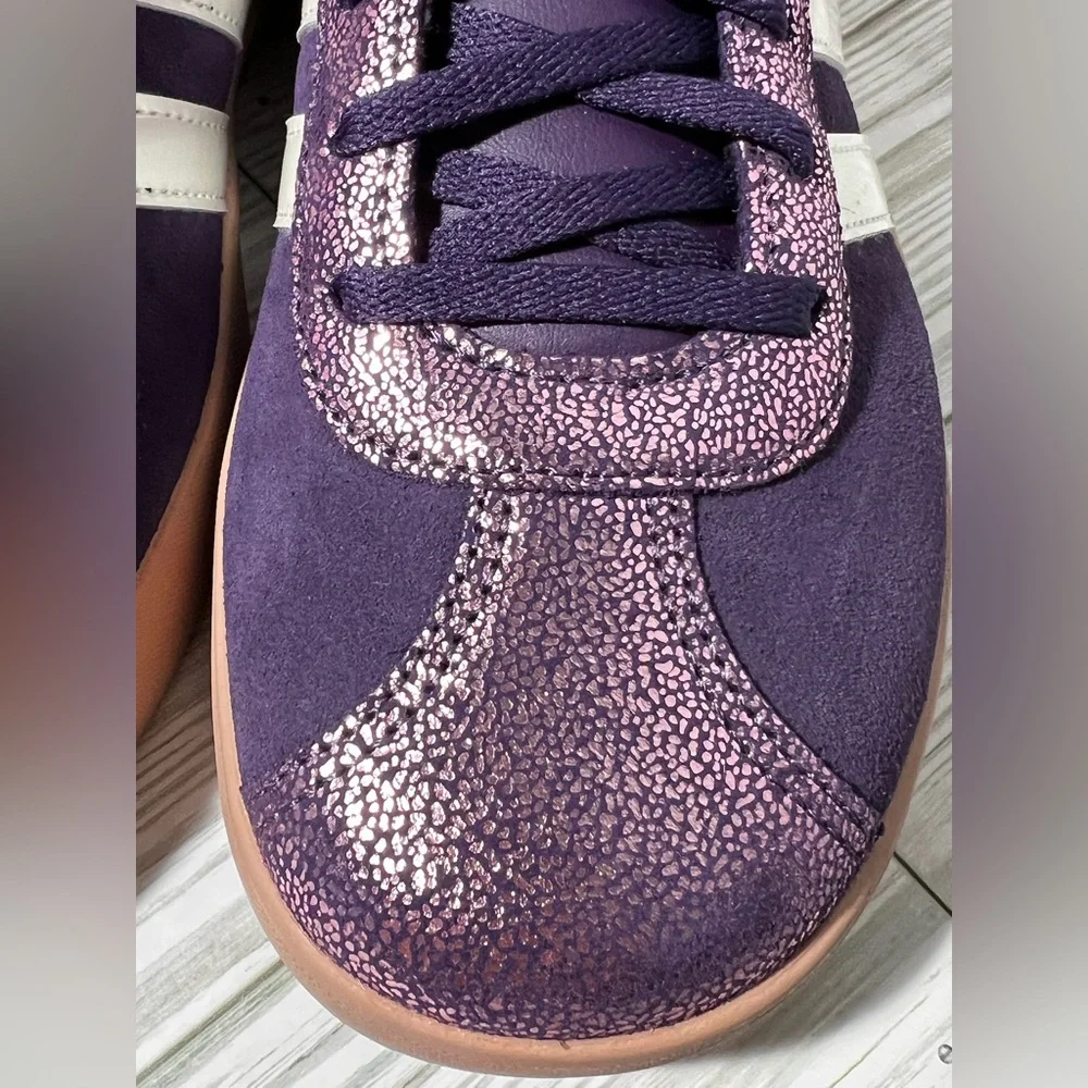 Adidas VL Court 3.0 youth kids sneakers shoes purple size 6 JS3485‎